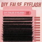 Gene false  smocuri Beautyful Eyelash Fluffy 80D de D/0,15/8-16mm - 200 smocuri FLF-210
